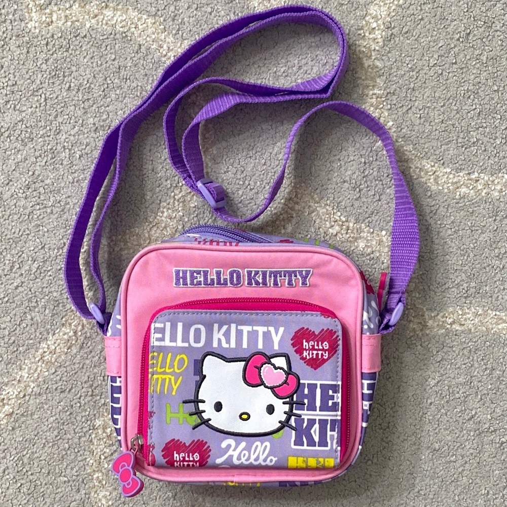 Sanrio Hello Kitty 2015 Apple Bows Mini Crossbody Adjustable Strap Bag